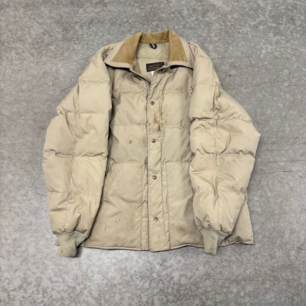 Eddie-bauer Men's Tan and Cream Jacket